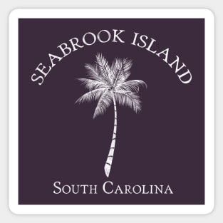 Seabrook Island South Carolina Vintage Palmetto Sticker